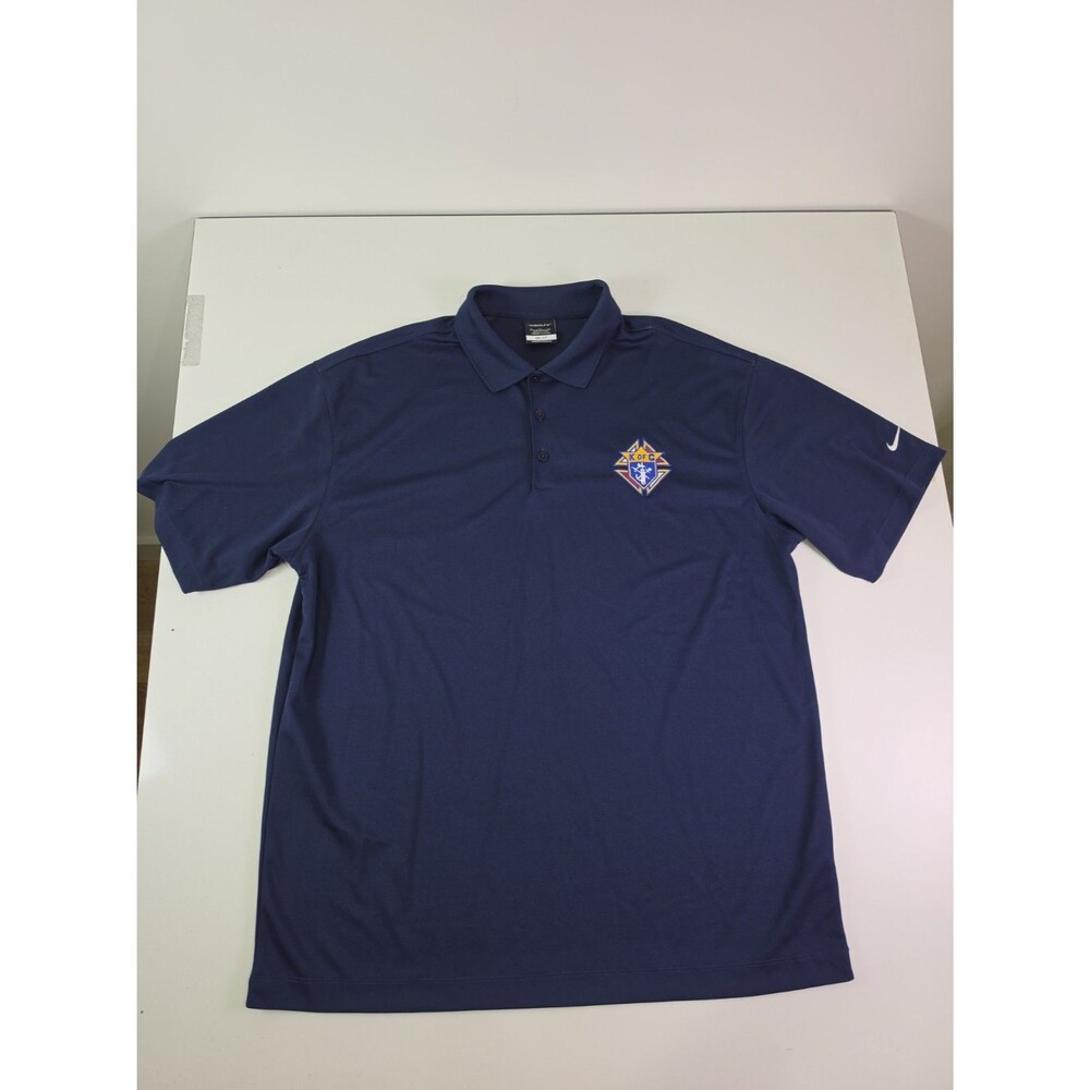Knights Of Colombus Nike Golf Dri Fit Polo Size Large Embroidered